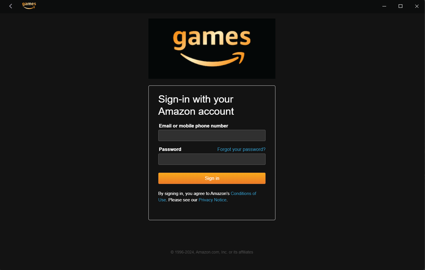 Amazon Games Launcher