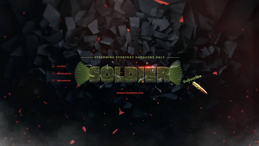 Youtube Banner Soldier