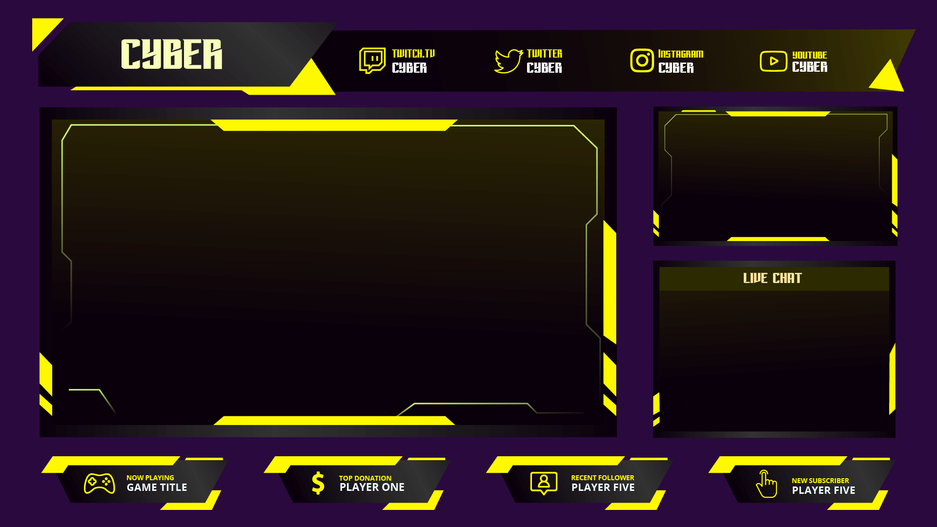 cyber twitch overlay