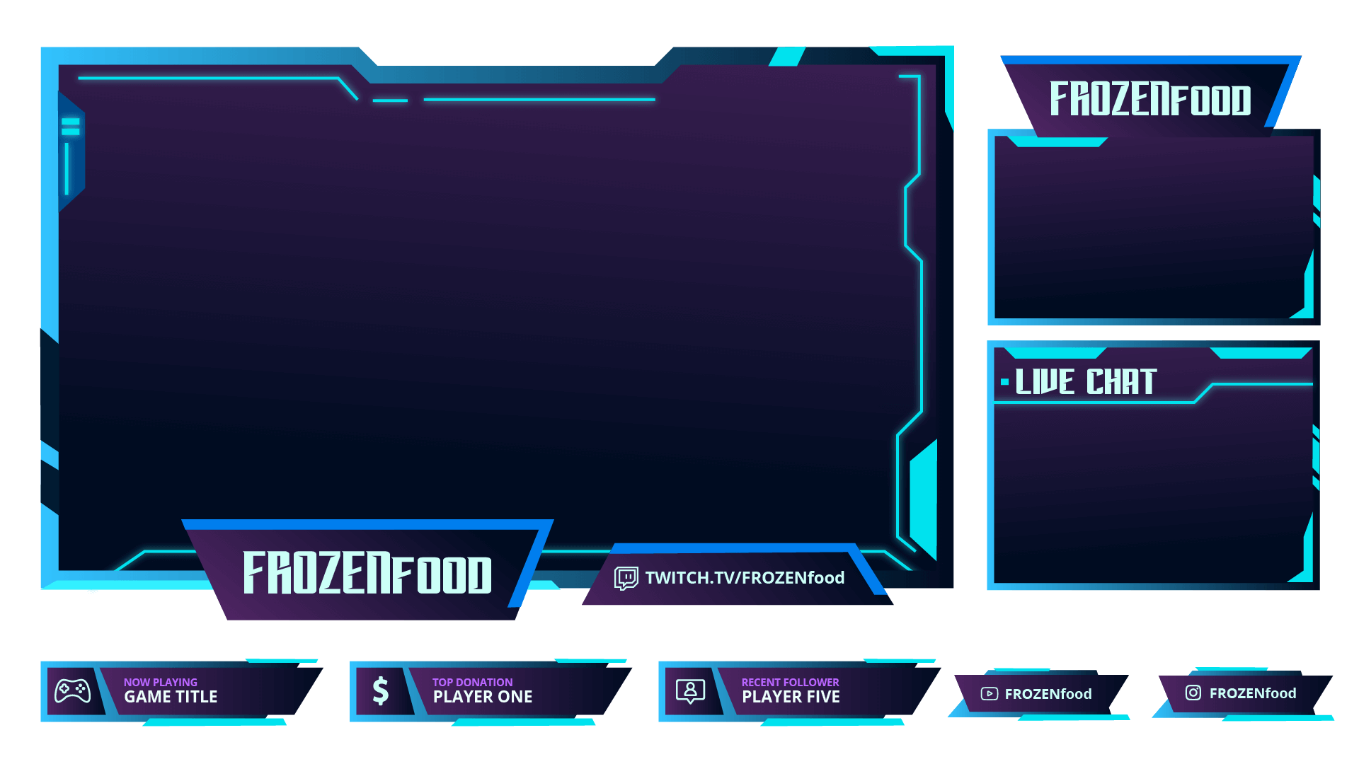 Twitch Overlay Design – Frozen