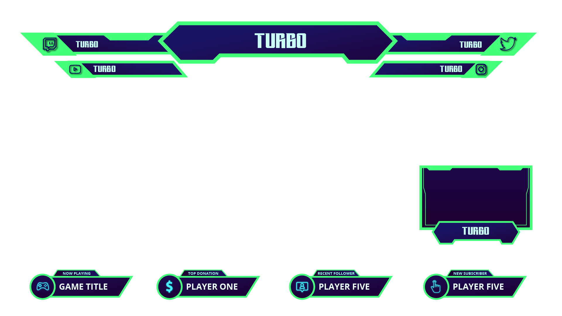 Twitch Overlay Design – Turbo