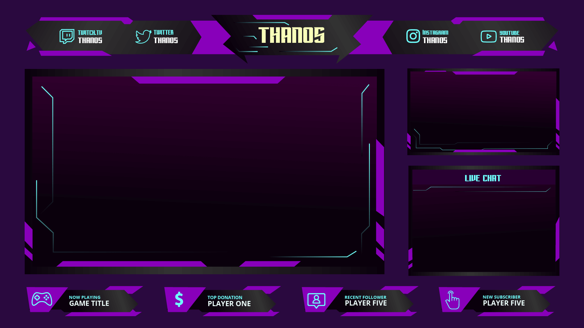 Twitch Overlay Design – Thanos